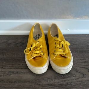 Superga x The Man Repeller Yellow Satin Sneakers
